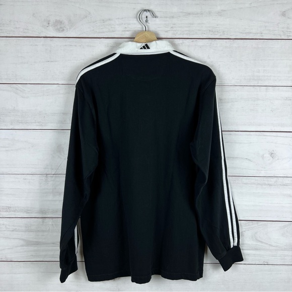 Vintage 1990s New Zealand All Blacks Adidas Rugby Shirt Medium - Picture 2 of 7
